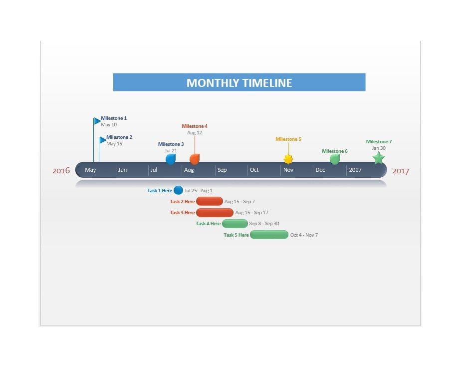 33 Free Timeline Templates (Excel, Power Point, Word) Free Template Downloads