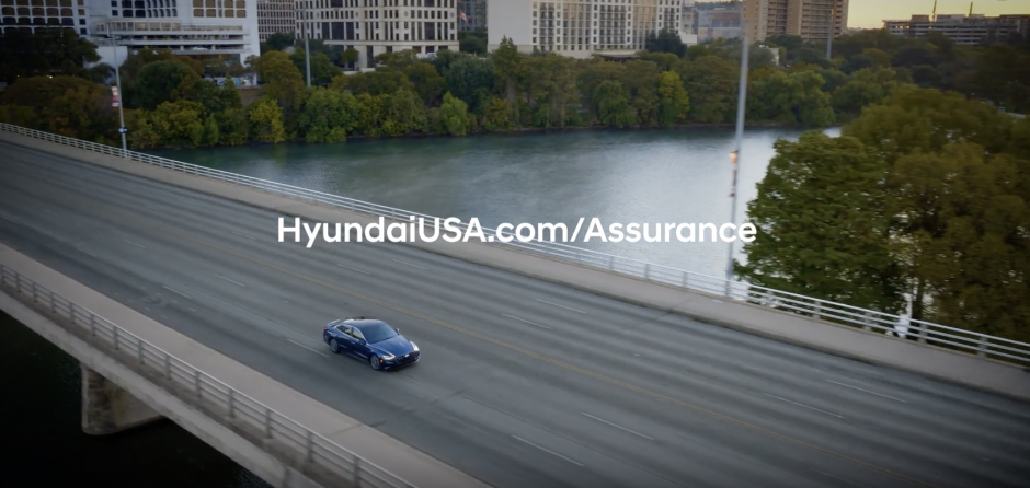 Hyundai social distancing ad during coronavirus lockdown