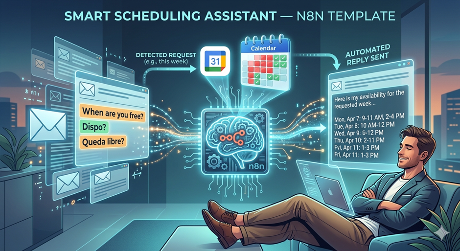 How I automate all my scheduling request with N8N Automation