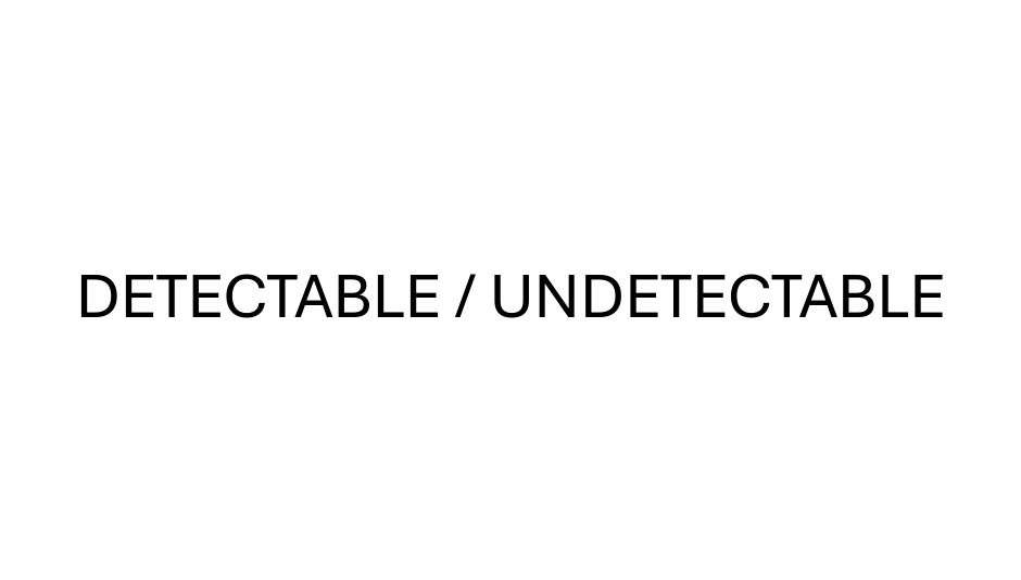 An undetectable mass