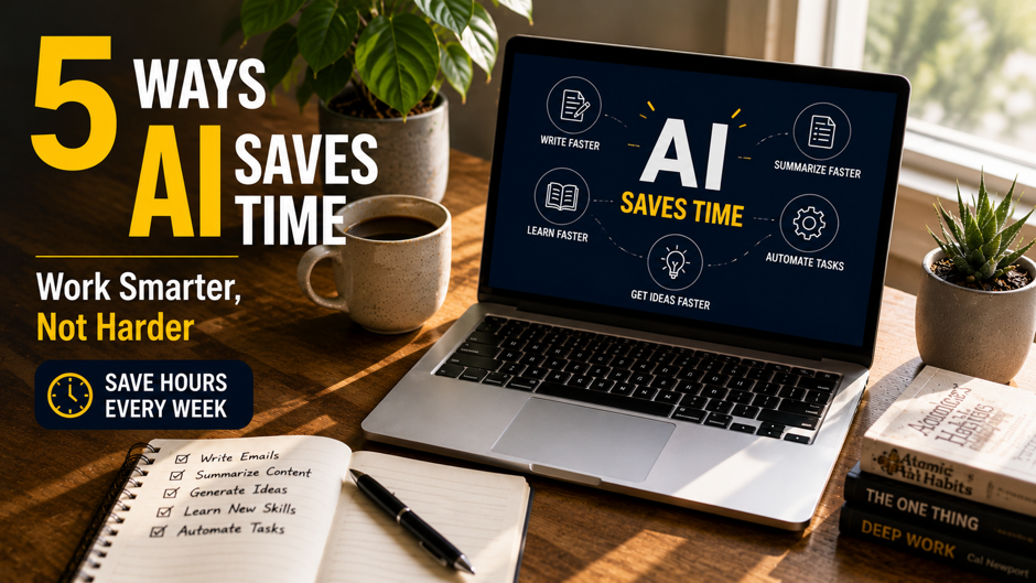 How AI Saves Time: 5 Ways It Can Give You Hours Back Every Week