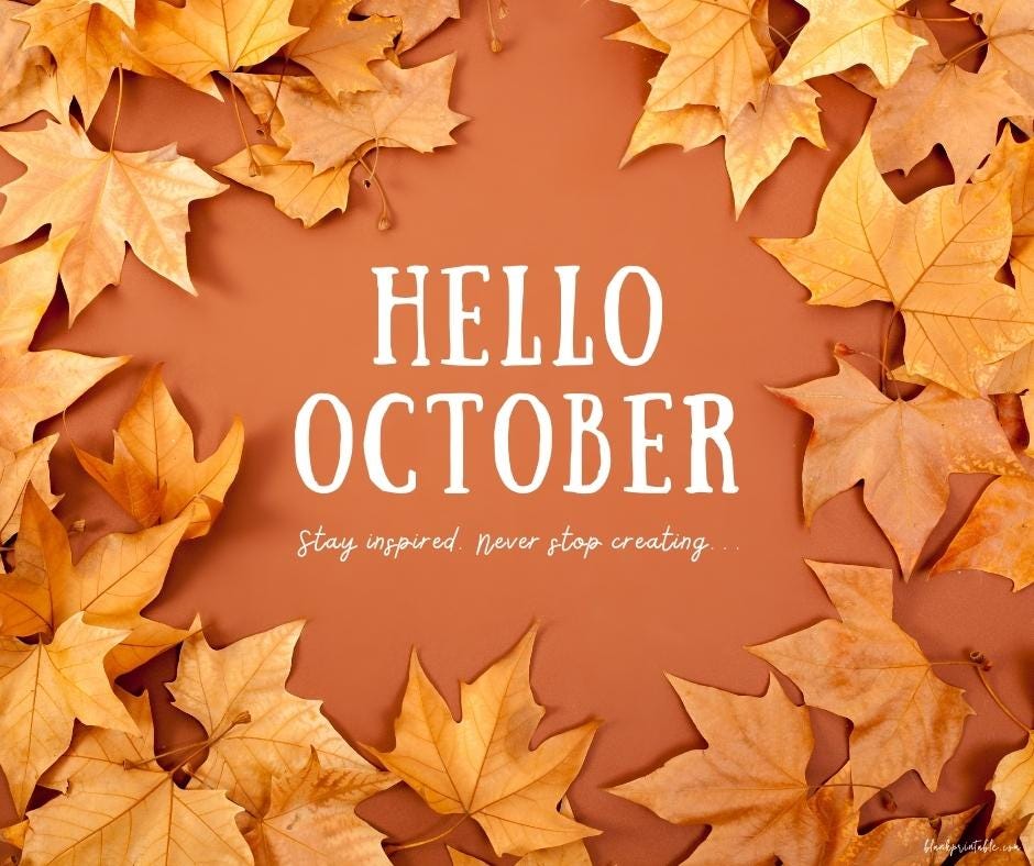 Hello October Motivational Quotes and Images