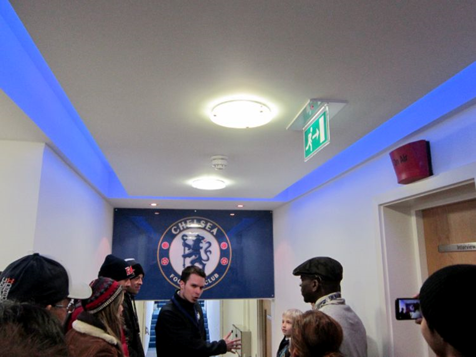 Tourists given a tour throughout Stamford Bridge — home of Chelsea FC