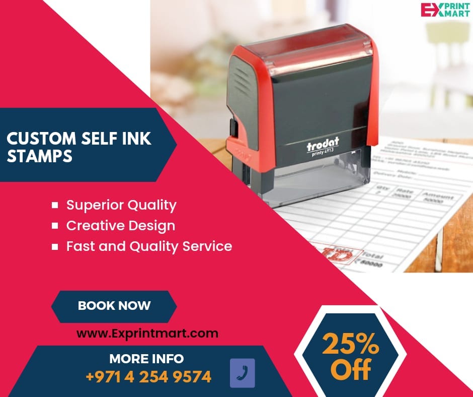 self ink stamp, stamp, stamp maker in Dubai, company stamp, customise stamp,