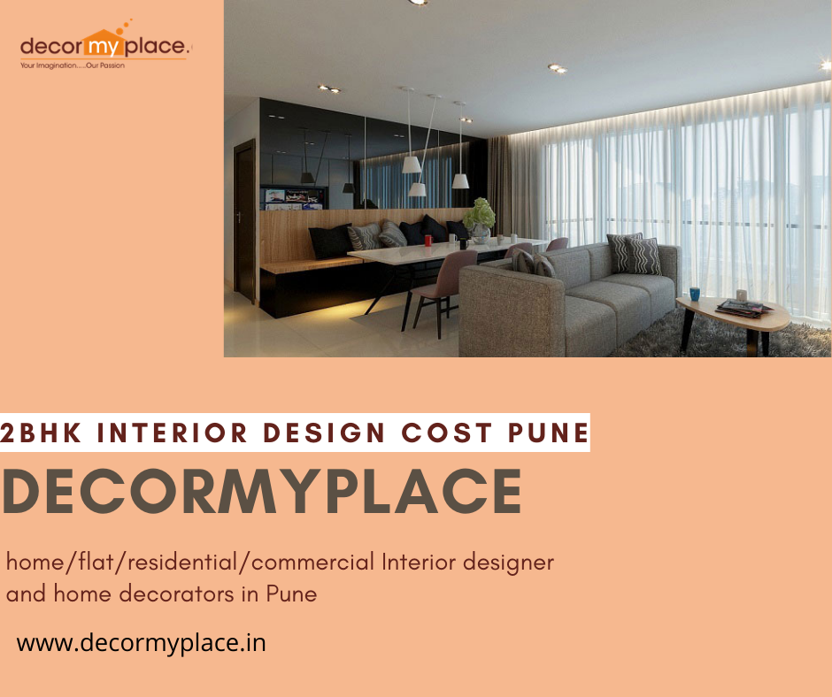 2 BHK interior design cost in Pune Of Decormyplace home/flat/residential/commercial/ kitchen interior designers in Pune