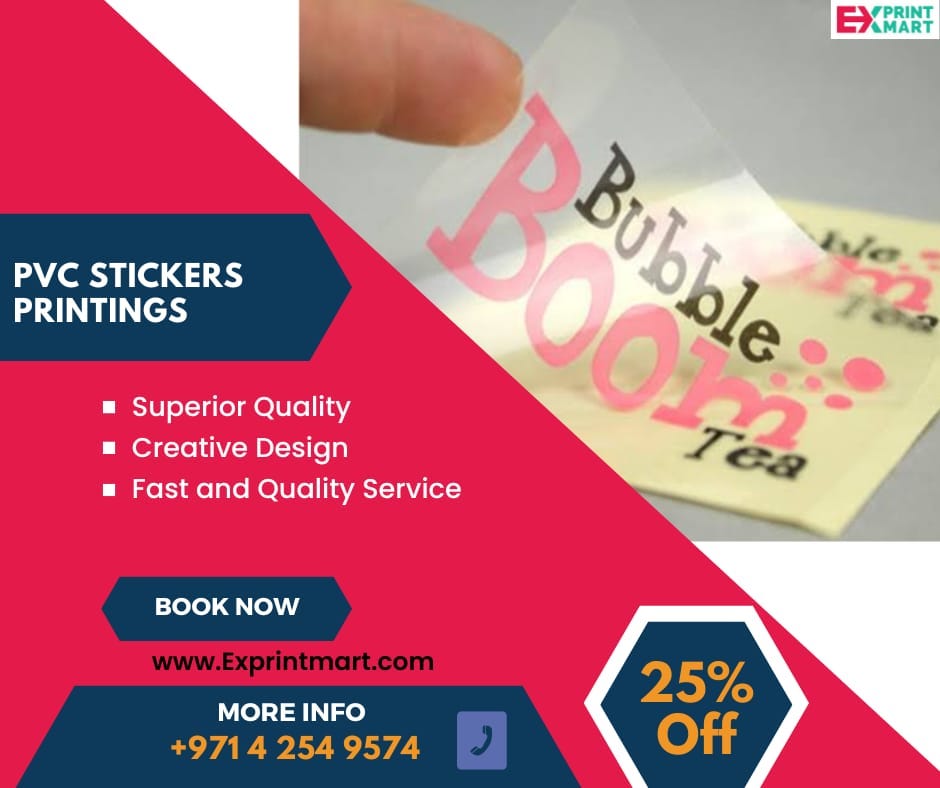 sticker printing UAE, PVC stickers, vinyl stickers, pvc sticker printing,