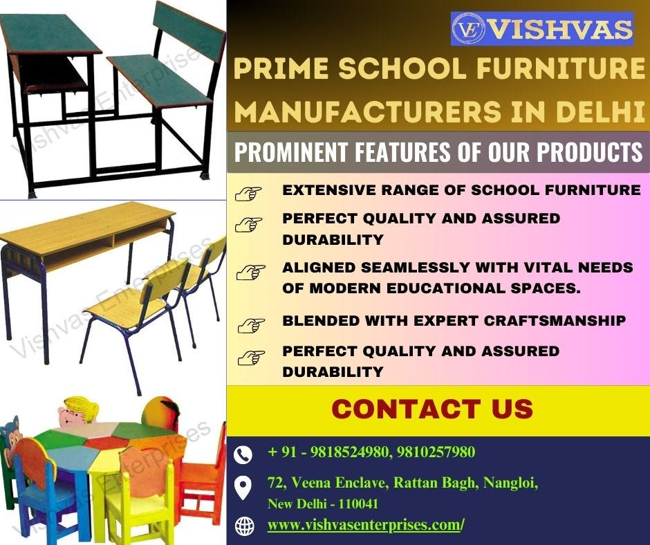 Vishvas Furniture, an Apex school furniture manufacturer in Delhi