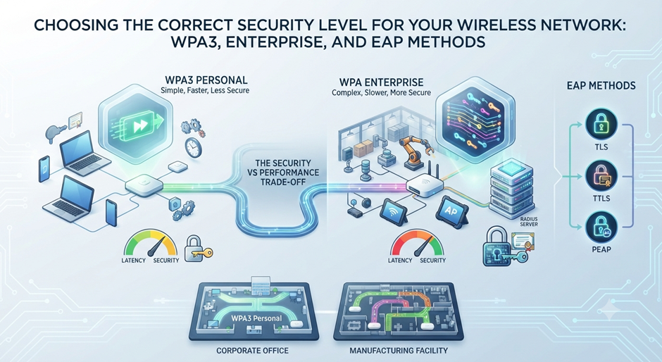 Choosing the Correct Security Level for Your Wireless Network: WPA3, Enterprise, and EAP Methods