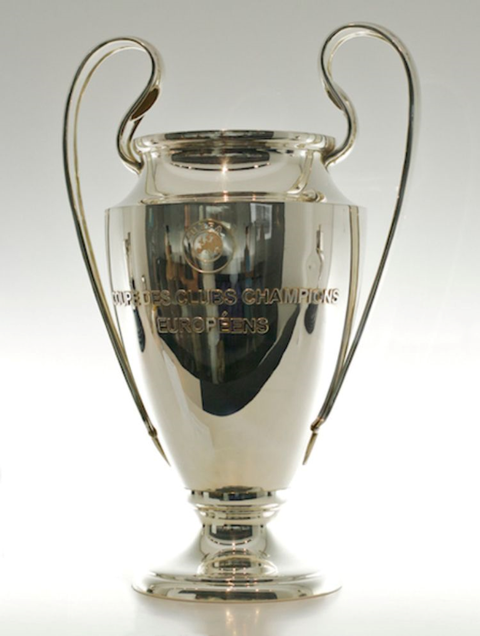 Closeup of the Champions League Trophy