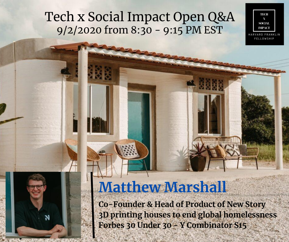 Invitation to join open Q&A session w/ Matthew Marshall on 9/2 from 8:30 to 9:15 PM EST