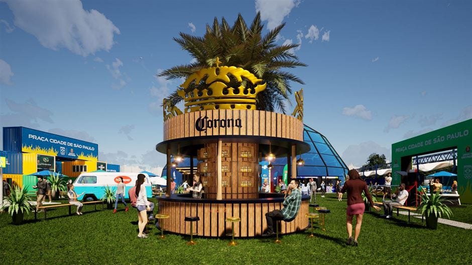 The Bazil House or Casa Brasil Corona Bar ares for the Olympic Hospitality House at the Paris 2024 Summer Games