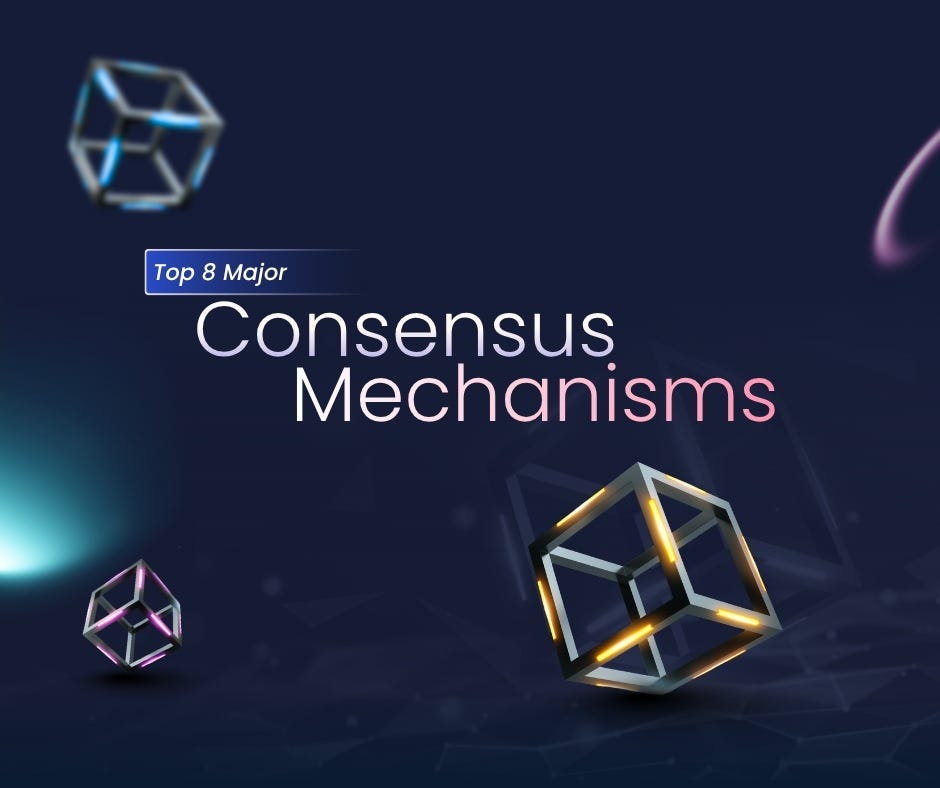 Blockchain top 8 Consnesus mechanisms [2026 Comparison]