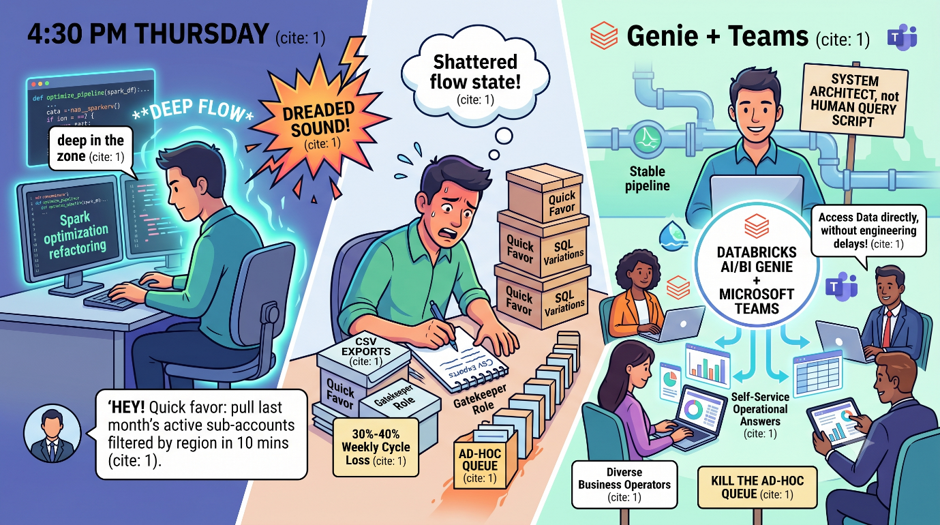The Death of the “Quick SQL” Ticket: Why Genie + Teams is a Data Engineer’s Best Friend