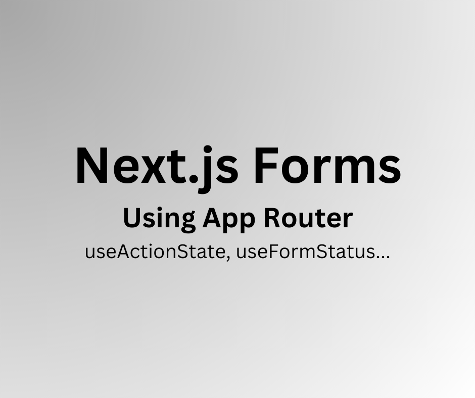 Cover picture to the article "How to Create a Simple Form with NextJS App Router".