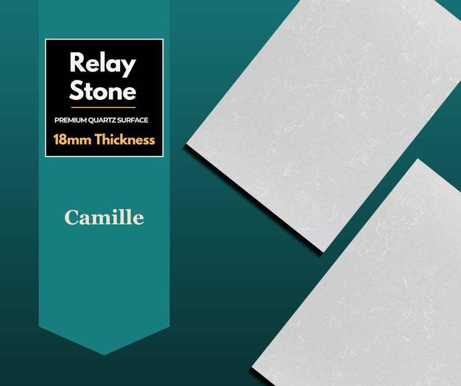 Camille quartz surface by Relay Stone Quartz is the best quartz for kitchen countertops. Relay Stone quartz is the highly durable quartz countertops for kitchens. Relay Stone quartz is the top rated high quality quartz stone over granite and marble. other quartz brands includes Kalinga Stone quartz, AGL quartz, specta quartz surface. Relay Stone quartz is the best quartz to buy in vasantkunj, vasant vihar, janakpuri, dwarka expressway, gurugram, delhi, hauz khas, sultanpur.