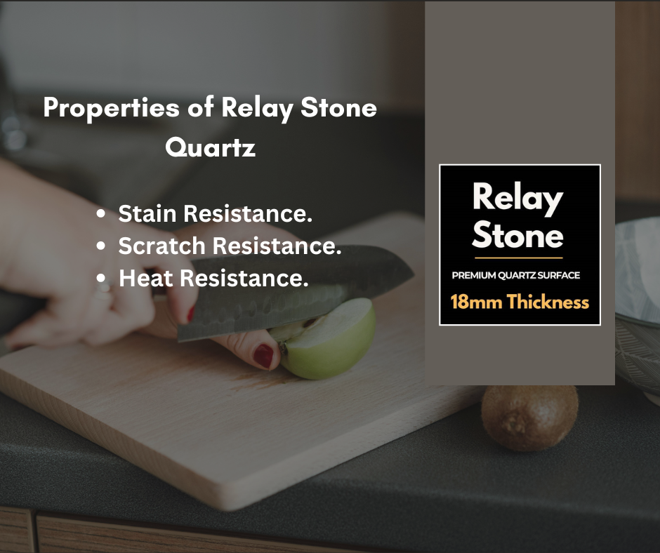 Relay Stone Quartz is the top 10 best quartz kitchen countertops brands in India. Relay Stone Quartz is the top most best stain resistant quartz, scratch resistant quartz and heat resistant quartz kitchen countertops. Relay Stone do not stain from turmeric and it is full body quartz surfaces.