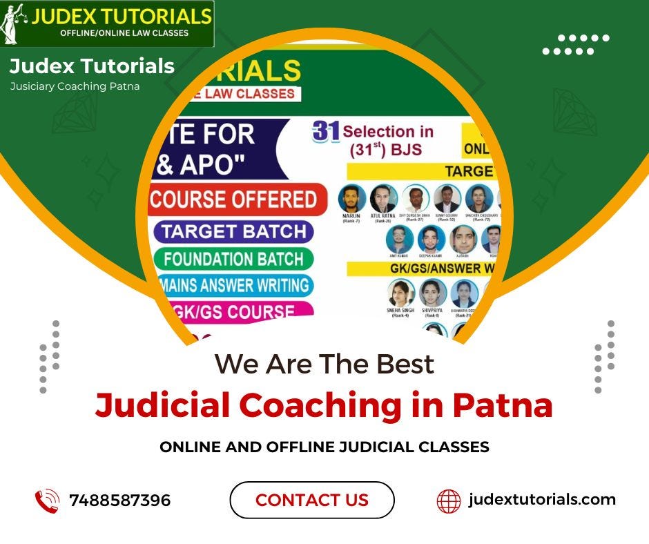 Judicial Coaching Judex Tutorials For Bihar Judiciary