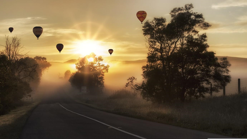 hot air balloons