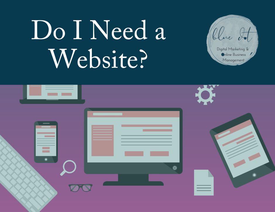 Graphic with title: Do I Need a Website?