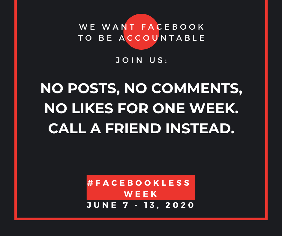 #FacebookLessWeek June 7–13, 2020