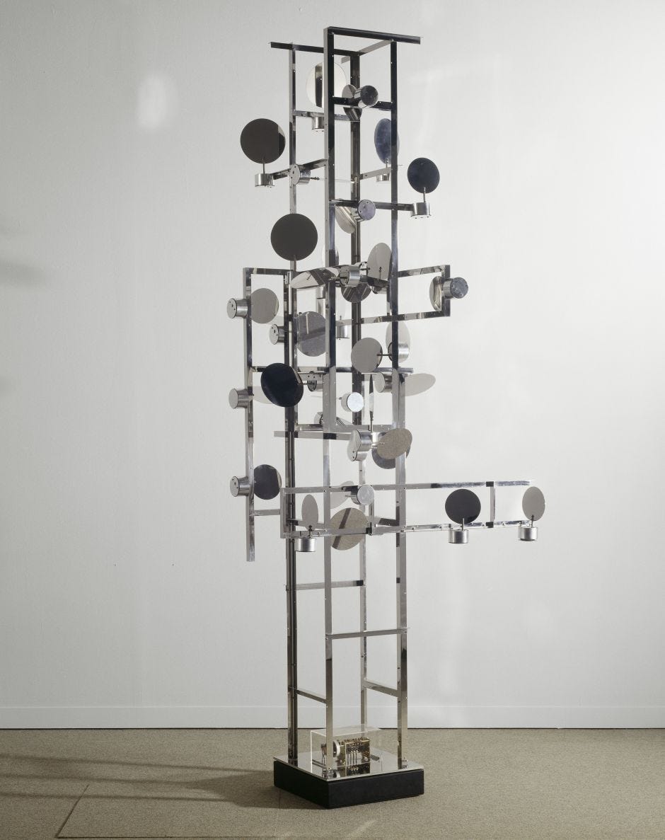 Image of Cybernetic-Spatiodynamic sculpture by Nicolas Schoffer