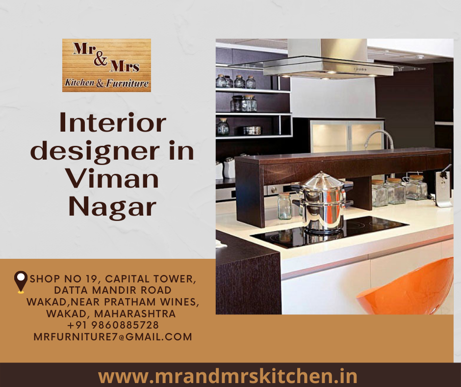 Home interior design of Mr and Mrs Kitchen residential and commercial interior designer and home decorator in Viman Nagar