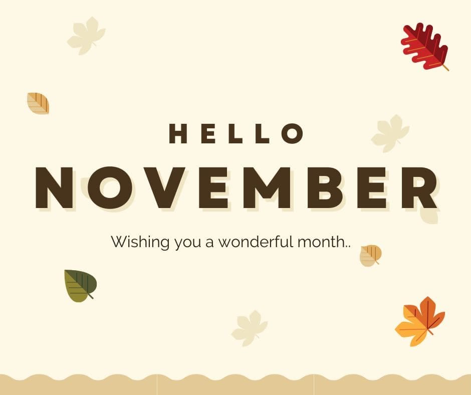 New Month November Motivational Quote and Image