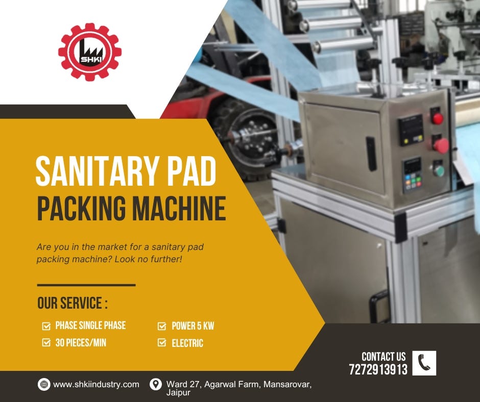 Sanitary Pad Packing Machine Manufacturer from Jaipur