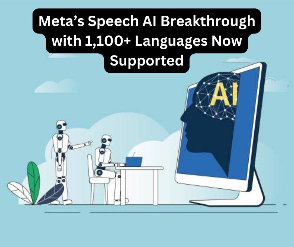 Meta’s Speech AI Breakthrough with 1,100+ Languages Now Supported