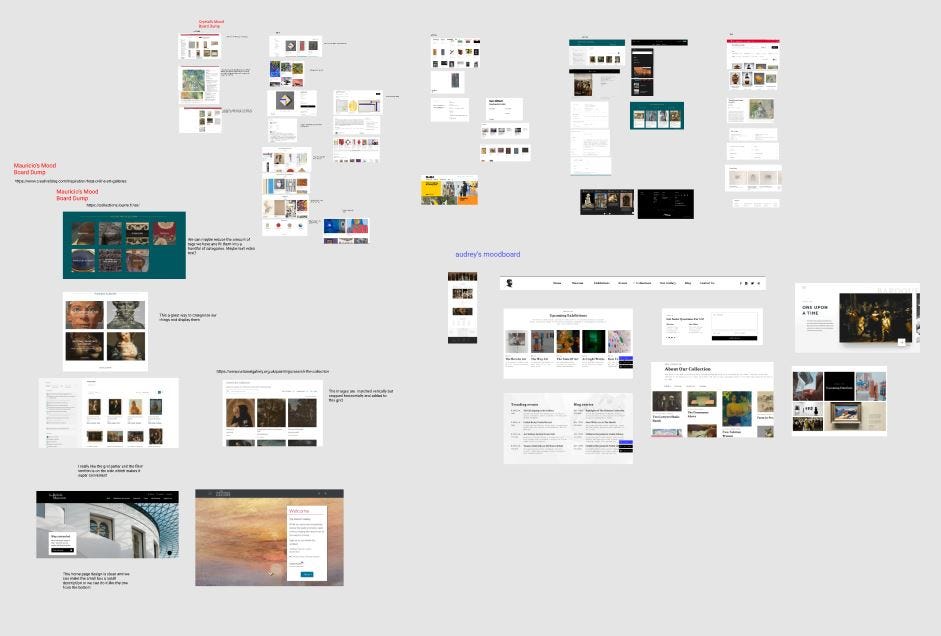 Mood board on Figma