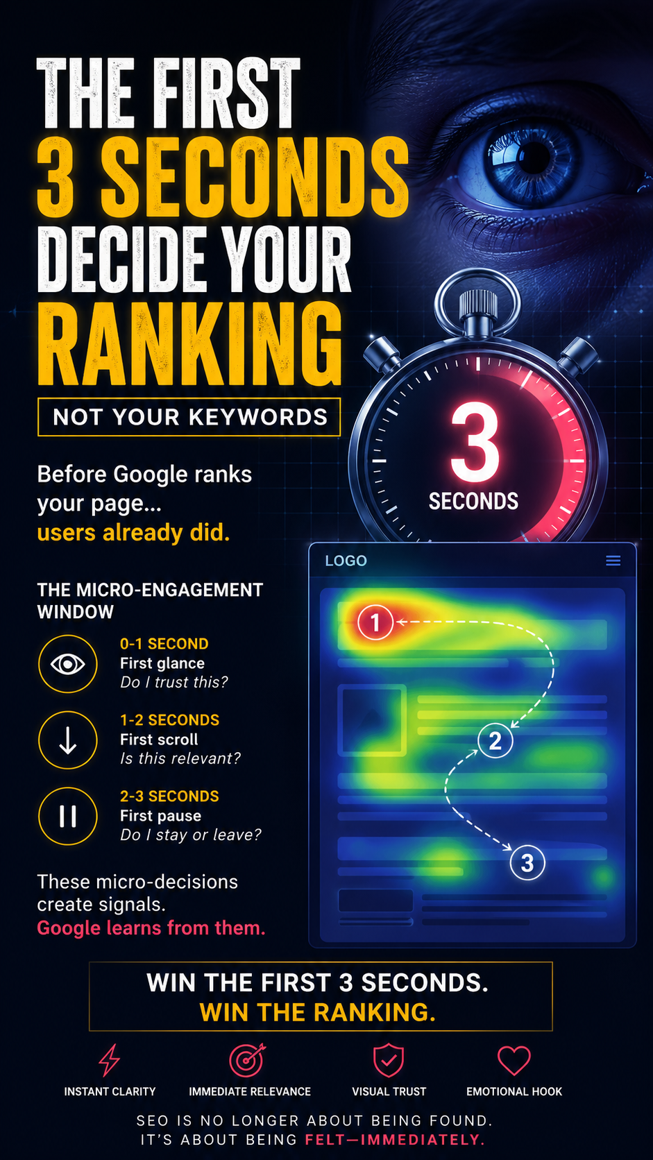 The First 3 Seconds Decide Your Ranking (Not Your Keywords)