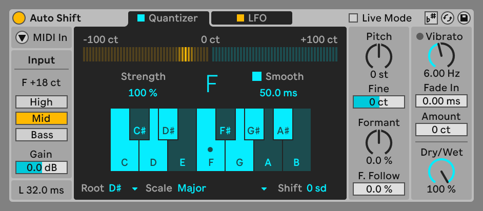 Ableton Live 12.1’s Auto Shift device.