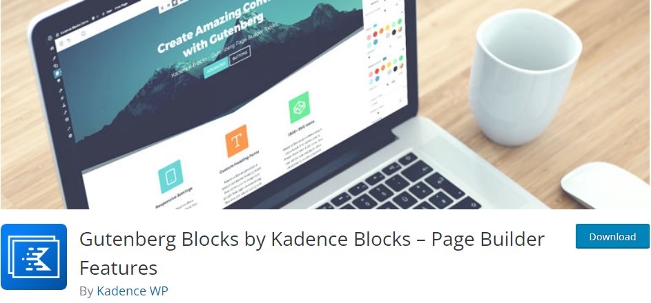 Kadence — Plugins to Add Extra Gutenberg Blocks for WordPress Landing Pages