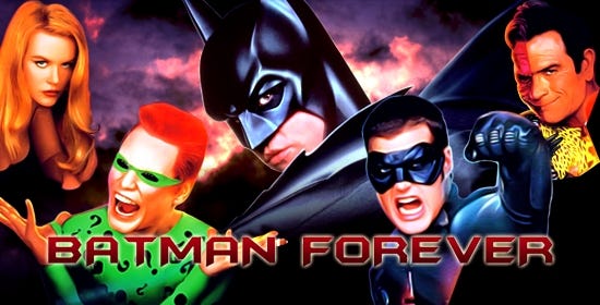 Batman Forever (1995). Batman Forever has the misfortune of… | by Nicholas  | Cinema Shark | Medium