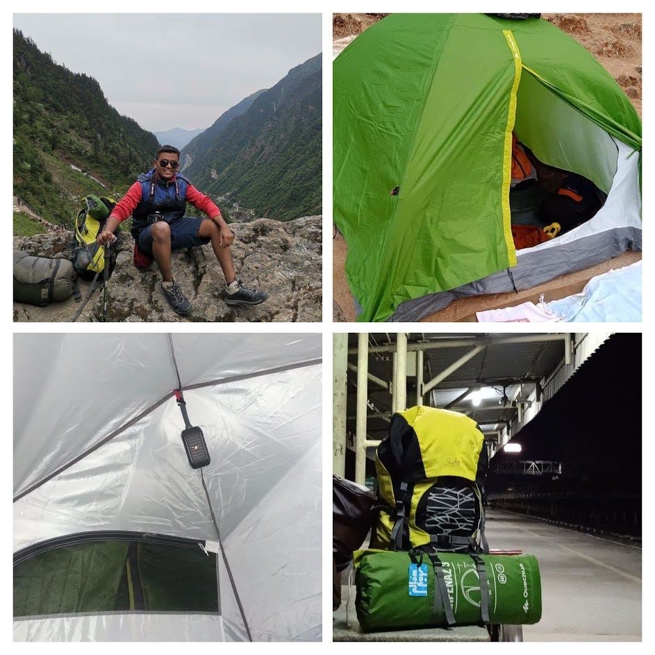 Tent and my trekking experience