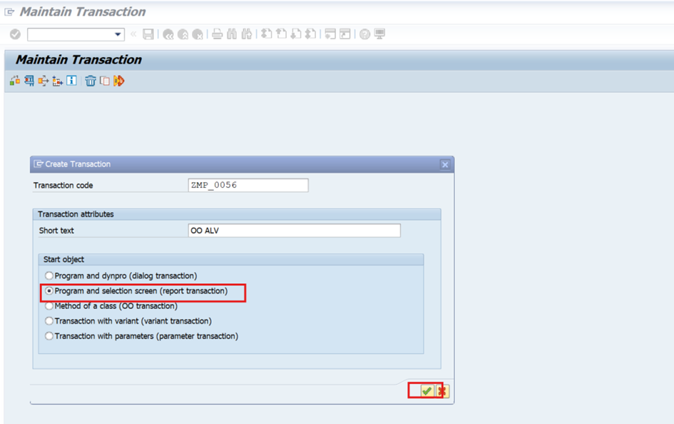 TRANSACTION WITH VARIANTS