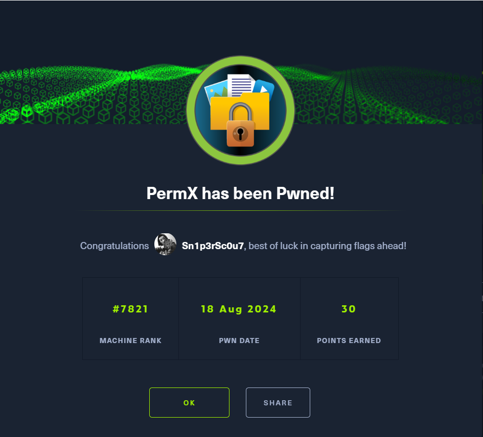 HackTheBox — PermX