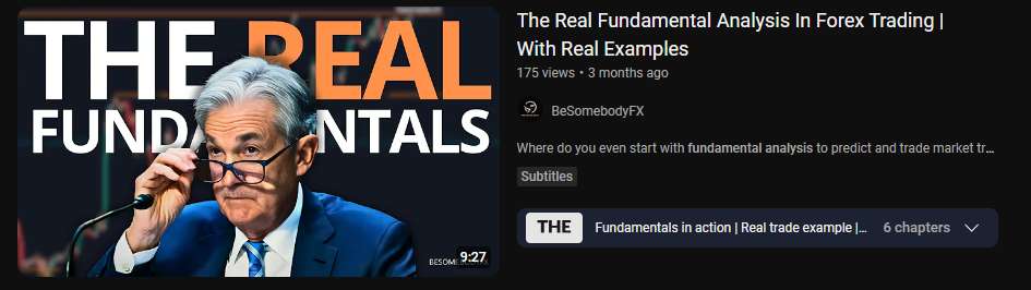 Forex fundamental analysis education on Youtube