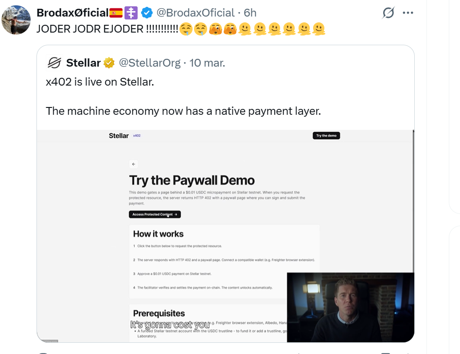 x402 en Stellar: La Internet Acaba de Aprender a Pagar Sola