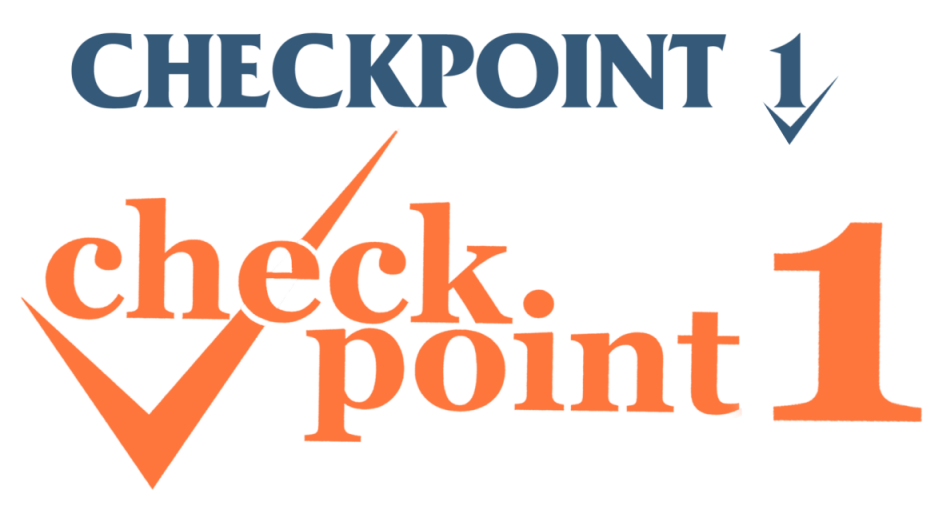 2 varitations of Checkpoint 1 Logo