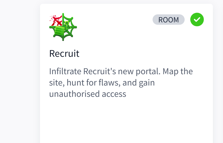 Recruit TryHackMe walkthrough