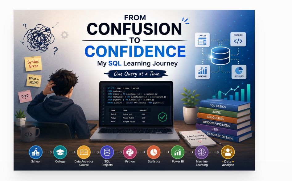 From Confusion to Confidence:My SQL Learning Journey