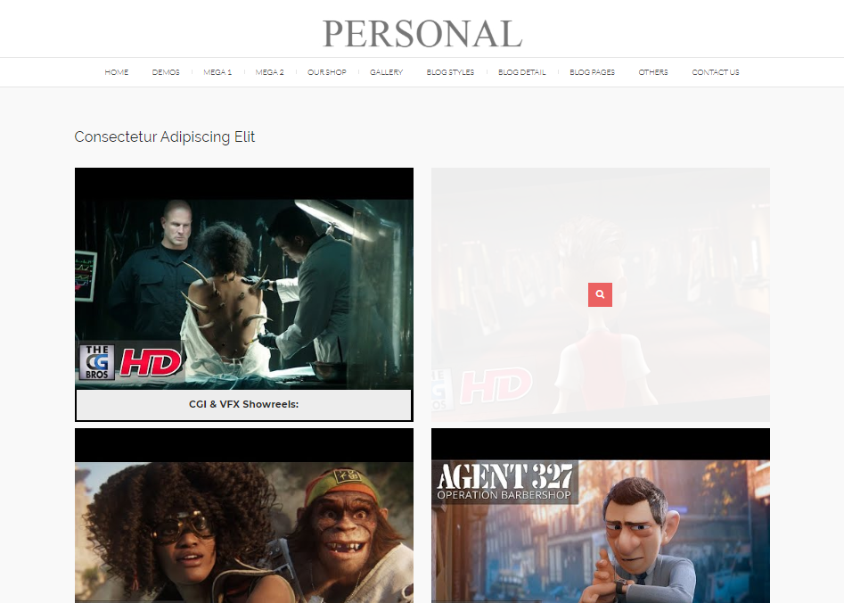 PERSONAL-VIDEO WEBSITE TEMPLATES