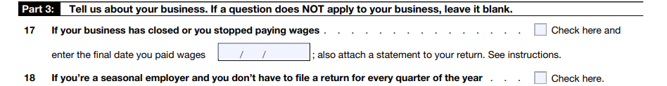 Form 941 Part 3