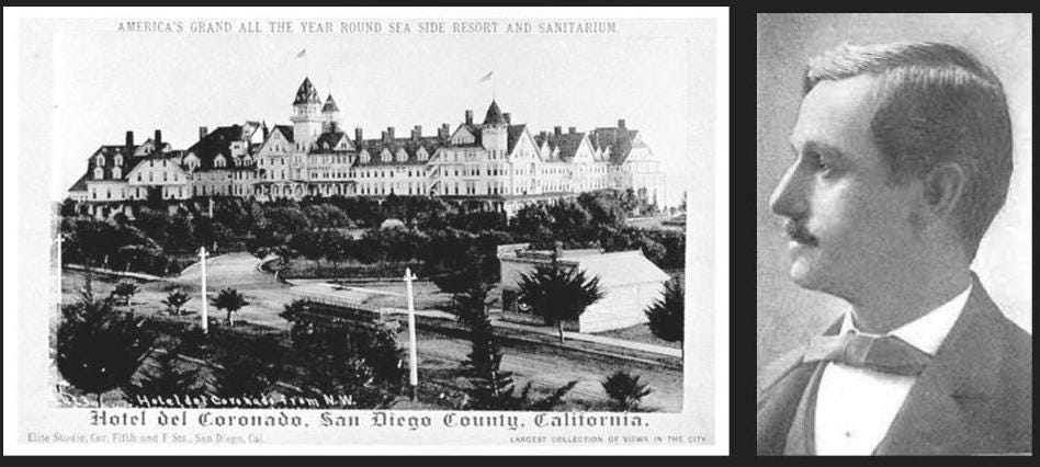 Elisha Babcock and the Hotel del Coronado, CA