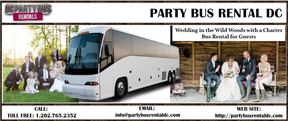 Wedding In The Wild Woods With A Charter Bus Al For Guests Getting Married In Out Of The Way Locales Is A Prime Trend Wedding World But Brides And Grooms Might Find That Loved Ones Are Hesitant To Attend