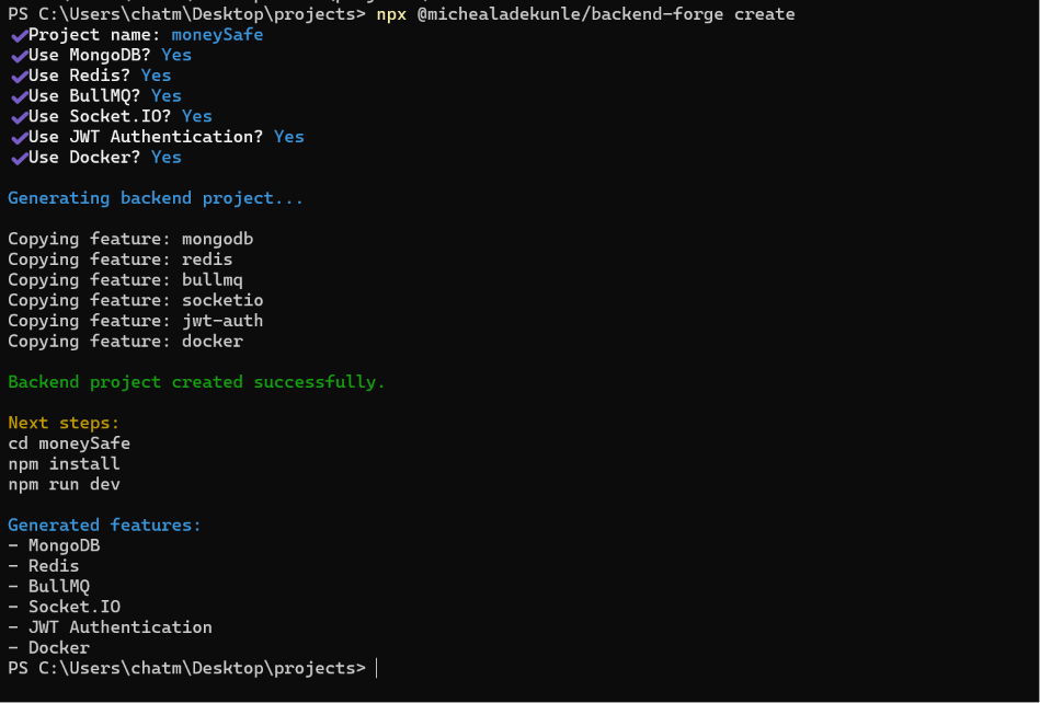 I Got Tired of Rebuilding the Same Backend Setup, So I Built My Own CLI