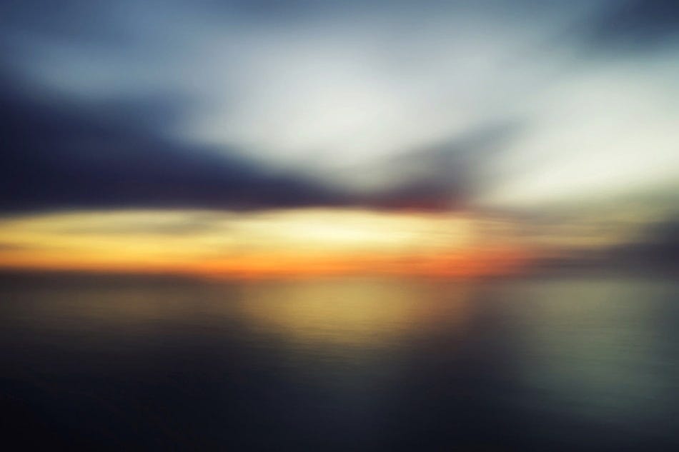 Long Exposure Walk On The Bay at Sunset