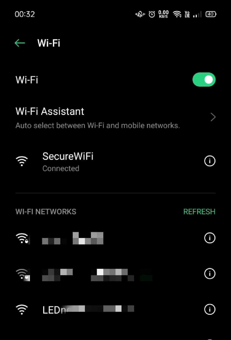 Now your WiFi name is shown