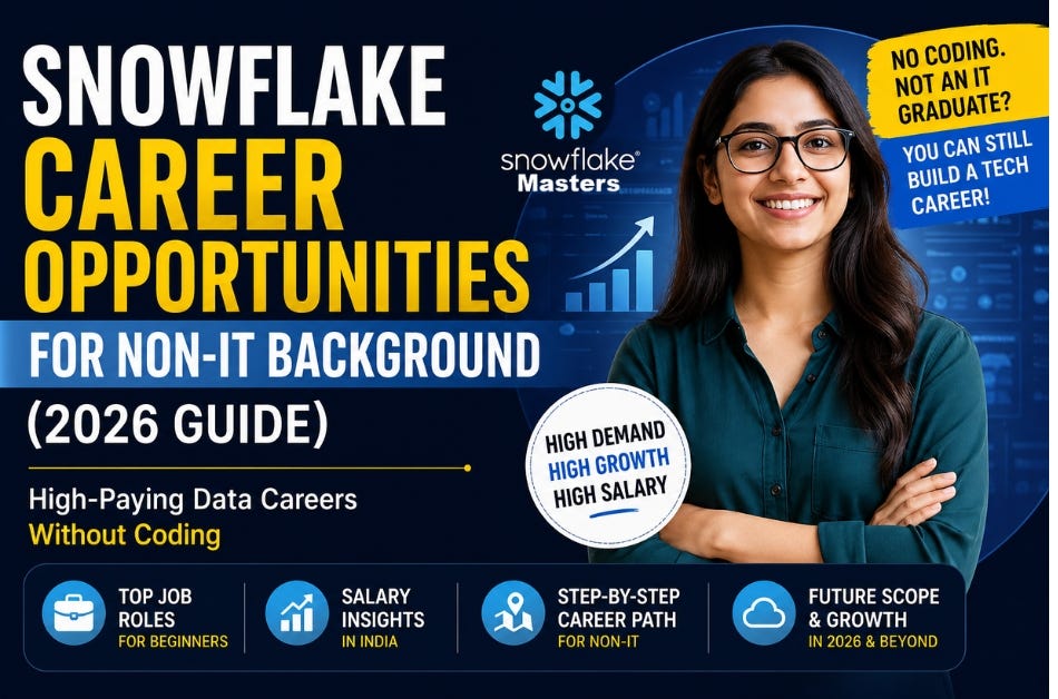 Snowflake Career Opportunities for Non-IT Background (2026 Guide)
